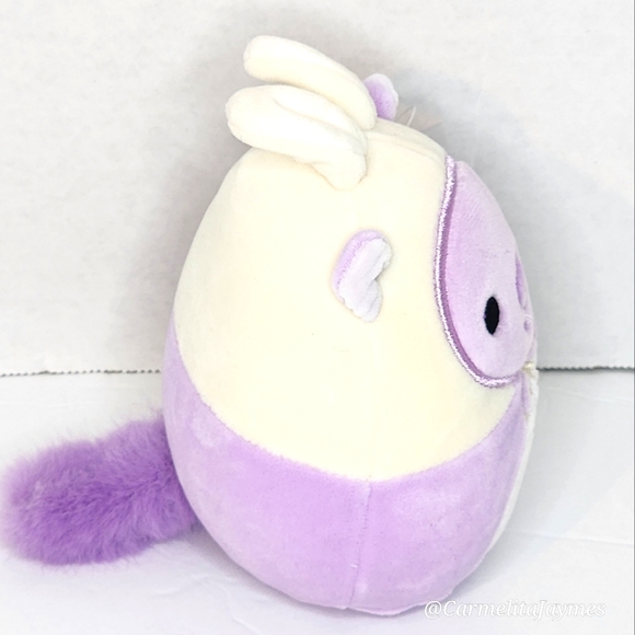 WON IN CLAW MACHINE JAVARI 🐰 Purple Groundhog w Bunny Ears Squishmallow NWT - Picture 5 of 8